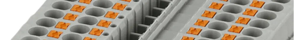 Morsetto di passaggio Push-In QUATTRO 0.2…6mm² grigio 