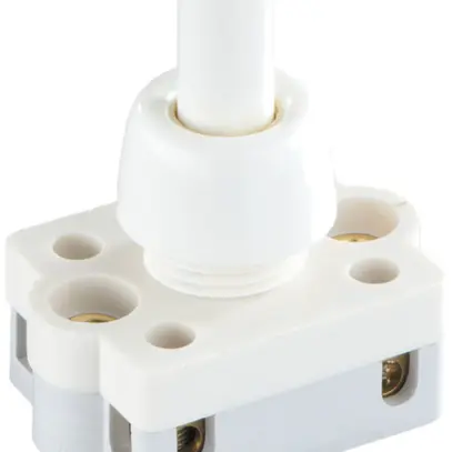 Interruttore a pulsante INS ELBRO, 2A/250V 1/1L, bianco 
