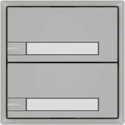 Pulsante KNX RGB EDIZIO.liv SNAPFIX® sensore temp.RGB-LED targ.2× com.1T grc 