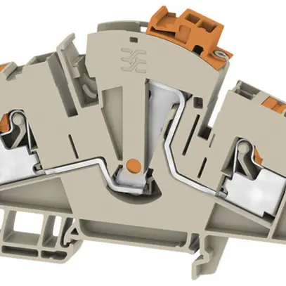 Borne de test sectionnable WM ATTB 6 PUSH IN 6mm² TS35 be 