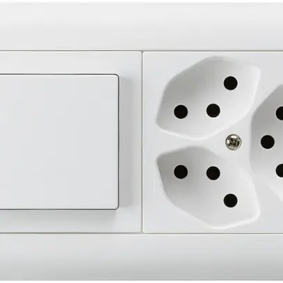 Combinaison ENC I-I 3/1P+3×T13 blanc kallysto.line horizontale 