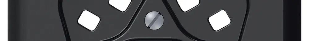 Placca di copertura CLASSIC per 3×T23/1 nero 