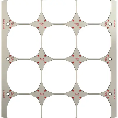 Placca di fissaggio con sistema di fissaggio SNAPFIX® 4×3 o 3×4 257×197mm 