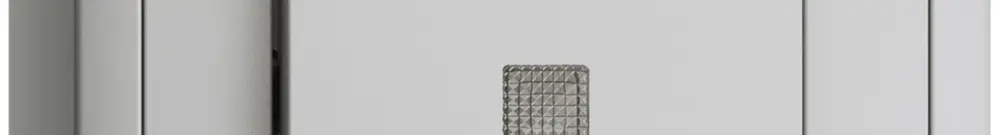 Poussoir AP EDIZIOdue LED jaune ARK gris clair 