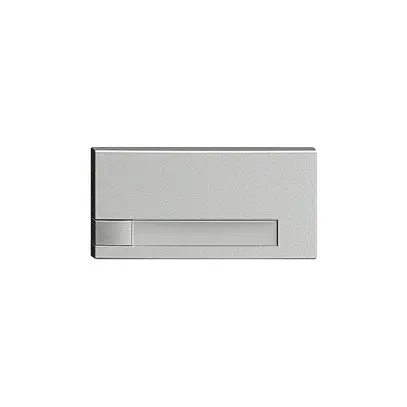 Taste 1/2 KNX/UNI-Taster mit Papiereinlage EDIZIOdue Bedienung 1×silver 