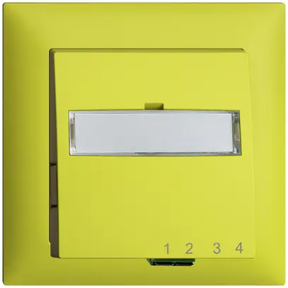 Boîte de raccordement ENC FTTH EDIZIOdue FH 1×LC APC Duplex FMI lemon 