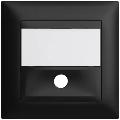 Kit frontal ENC EDIZIOdue noir 88×88mm pour poussoir de sonnerie 