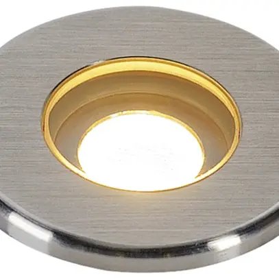 Luminaire de sol LED INC DASAR MINI 12/24VDC 2W 120lm 3000K rond IP67 acier fin 