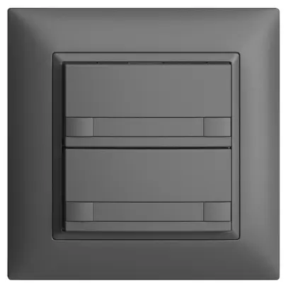 Pulsante KNX RGB INC EDUE FMI, 250mW, s.LED, carta, 2×pulsante, C.2×T., grs 