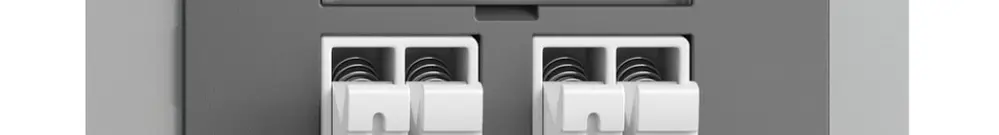 Prise audio ENC Push Type EDIZIOdue FM, 2×, kit d'inscription, gris foncé 