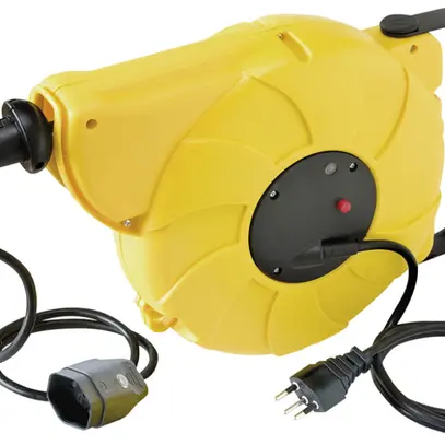Enrouleur de câble automatique Automatic-Box 180° 1×T13 11.5m H05VV-F 3×1.5mm²no 