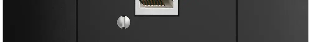 Scatola INS 1×RJ45/s 8P EDIZIOdue nero R&M swissline 