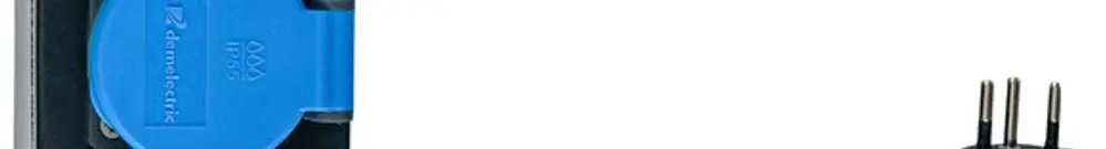 Stromverteiler DEM DB20393 16A 5×T13 2m 3×1.5mm² Stecker T12 