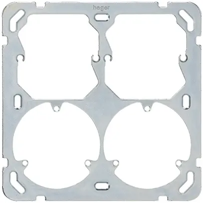 Placca di fissaggio Hager grd.2×2 2×52 + 2×3P 137×137 mm all 