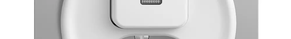 Comb. lum. INC 3/1L+T23 bianco STANDARDdue, con lente, LED giallo 
