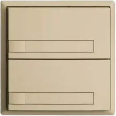 Pulsante KNX RGB EDUE, 250mW, s.LED, c.inserto carta, 2×pulsante, 1×tasto, van 