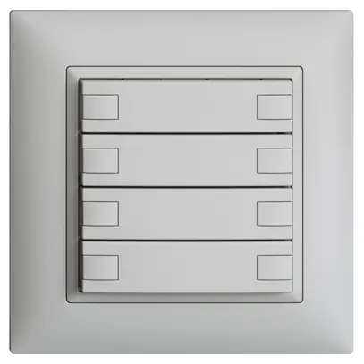 Pulsante KNX RGB INC EDUE FMI, 250mW, s.LED, 4×pulsante, com.2×tasti, grc 
