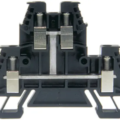 Morsetto di passaggio componibile Woertz 0.5…4mm² 32A 500V vite 2×2 DIN 35mm ne 