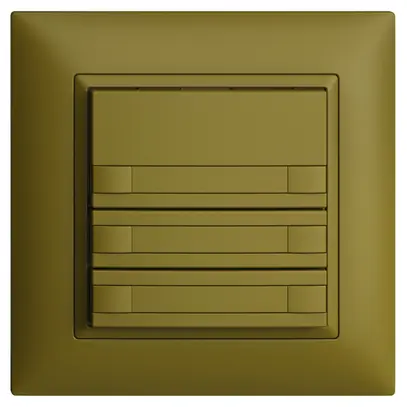 Poussoir KNX RGB ENC EDUE FMI, 250mW, s.LED, a.papier, 6×poussoir, 1×touche, ov 