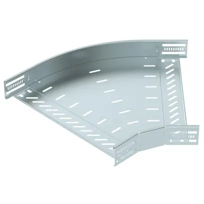 Coude BET RB 45° 60×400mm acier zingué en continu 
