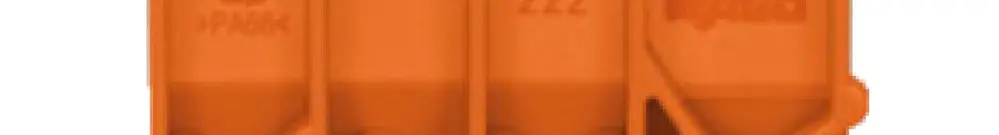 Adattatore di fissaggio WAGO arancione 