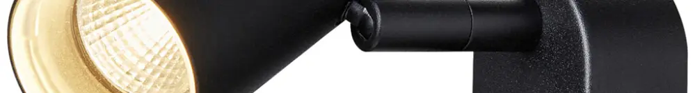 Spot LED SLV NOBLO 6W 740lm 927 REG 90×105×127mm nero 