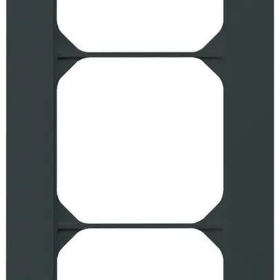 Telaio di copertura INC kallysto.trend 3×1 nero 94×214mm 