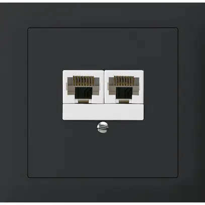 Scatola INS kallysto 2×RJ45u separato nero 