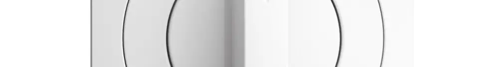 Kit frontal EDIZIOdue Auf->I<-Zu 60×60mm blanc pour interr.rot. 