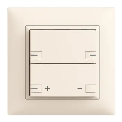 Set frontale INC EDIZIOdue zepAIR variatore senza designazione con LED crema 