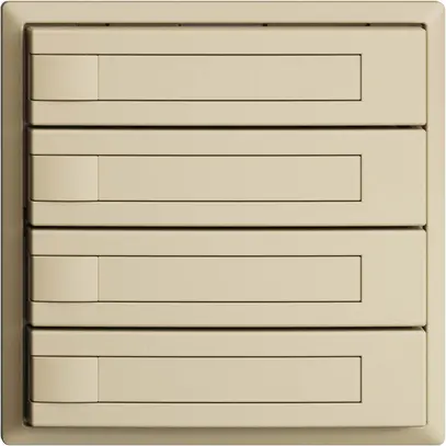 Pulsante INC KNX 4×EDIZIOdue vanille RGB senza LED con inserto carta 