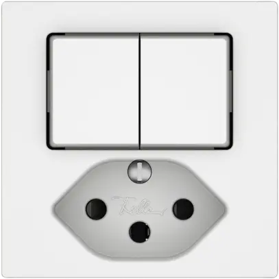 Combinazione EDIZIO.liv SNAPFIX® 2×schema 3+T13 con shutter bi 