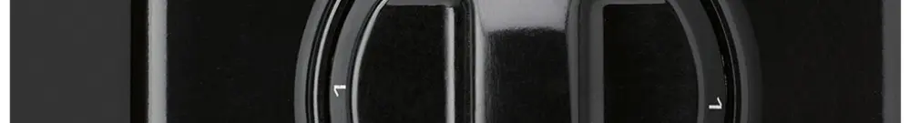 Interruttore rotativo AP basico 0/1L nero con manopola 