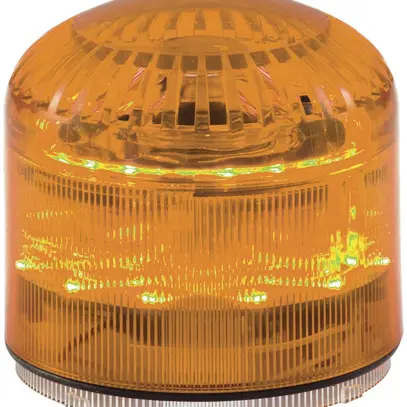 Sirena Hugentobler SIR-E LED M con luce, arancione, senza base, IP65, Ø92×87.5mm 