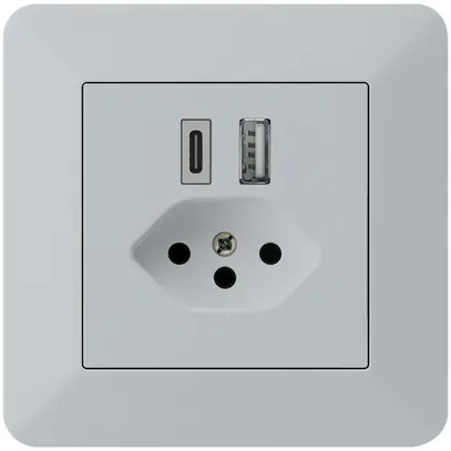 Presa di carica USB INC kallysto.trend 18W PD 1×tipo A 1×tipo C T13 grc 