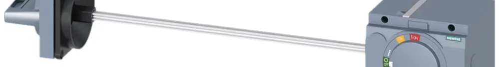 Azionatore rotativo 90° Siemens SENTRON per 3VA2 100/250, illuminato 