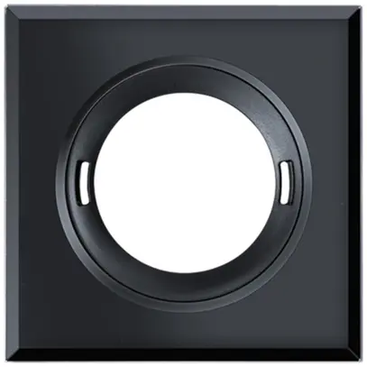 Coperchio ESYLUX per rilevatore FLAT plastica opaco quadrato nero 
