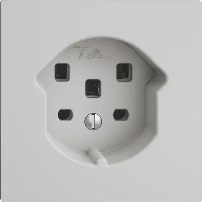 Presa EDIZIOdue T25 16A grigio chiaro, con morsetti innest. 