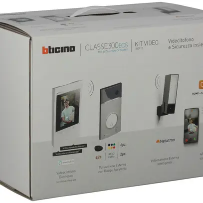 Video-Türsprechanlage-Set bticino EFH 2-Draht mit Aussenkamera Netatmo 