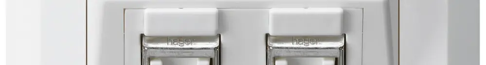 Prise ENC kallysto.line C cat.6 2RJ45/s blanc 