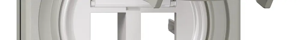 Kit di montaggio NUP Feller freenet, per uscita diritta, doppio, grigio chiaro 