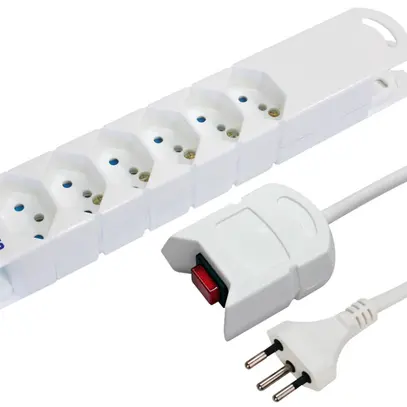Presa multipla STEBA VARIABL 6×T13 3m interrut.a topo 2m bc 