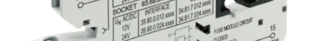 Relaissockel Finder MasterTIMER für Relais Serie 34, 12…24VUC Schraubklemmen 