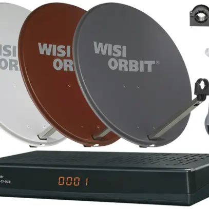 Kit SAT HDTV Orbit-Line 2 partecipante, Viaccess, grigio grafite 