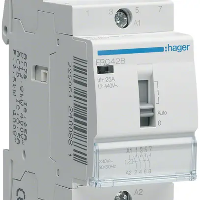 Contattore AMD Hager ERC 230VAC 3 chiusura 1 apertura 25A 2UM 