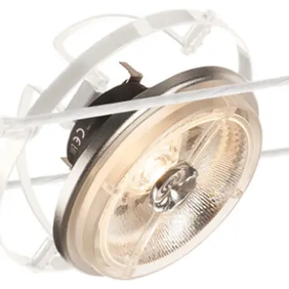 Proiettore SLV QRB per TENSEO, G53 35W orientabile IP20 bianco 