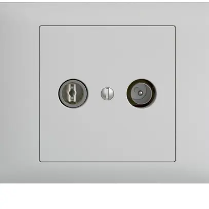Presa TV-R INC EDIZIOdue 4dB grigio chiaro a banda larga 5…2000MHz, BKE 