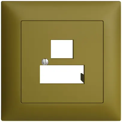 Kit frontale INC EDIZIOdue olive 88×88mm 3×RJ45 