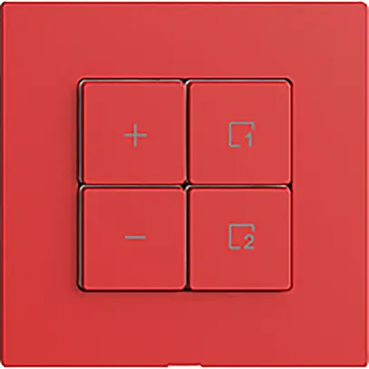 Stazione secondaria 1K/4T per dimmer scena Edue Wiser berry 