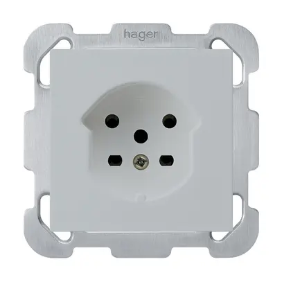 Prise ENC HA kallysto type 15 avec bornes enfichables gris clair 